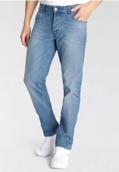 Bruno Banani Straight-Jeans Dylan gerade Beinform Used-Waschung blau light blue