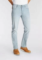 AJC Straight-Jeans gerade geschnitten, Used-Look-Waschung, niedrige Leibh&ouml;he