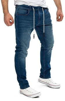 Yazubi Erik Jogginghose Jeans-Optik blau
