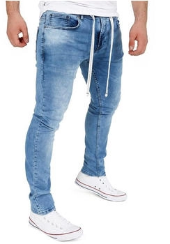 Yazubi Jogging Jeanshose Steve blau mittelblau 184028