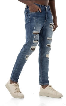 Redbridge Destroyed-Jeans 5-Pocket-Style blau