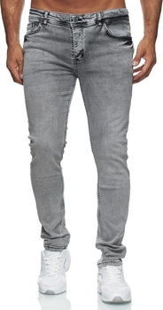 Reslad Slim Fit Basic Style Stretch-Denim Jeans grau RS-2063