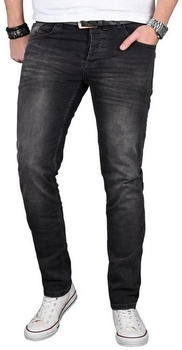 Alessandro Salvarini Straight-Jeans ASGenova Stretch Elasthan black