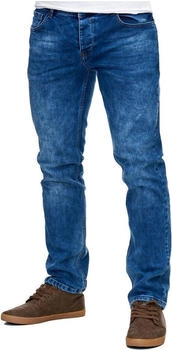 Reslad Slim Fit Basic Style Stretch-Denim Jeans blau schwarz RS-2063