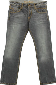 Camp David Jeans Hose Straight Stretch grau used 27185