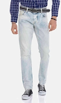Cipo & Baxx 5-Pocket-Jeans Straight Fit hellblau
