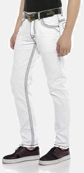 Cipo & Baxx Regular-fit-Jeans DENIM Kontrastnähte CD601