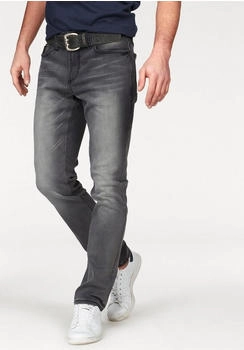 Bruno Banani Straight-Jeans Hutch gerade grau