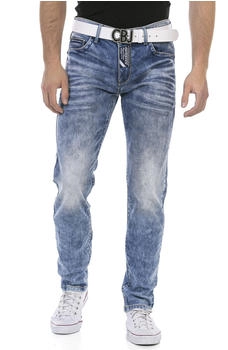 Cipo & Baxx Regular-fit-Jeans markante Waschung blau schwarz