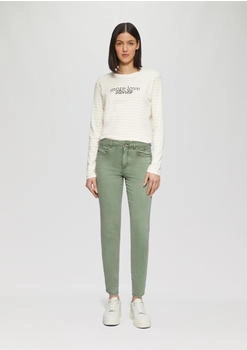 s.Oliver Gewaschene Hose im Slim Fit aus Baumwollsatin Grün 2161597.7369.