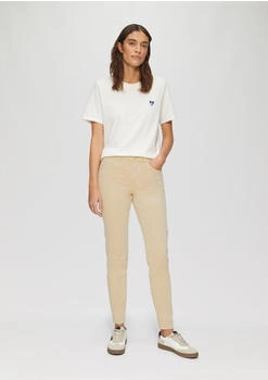 s.Oliver Gewaschene Hose im Slim Fit aus Baumwollsatin braun 2161597.8404.