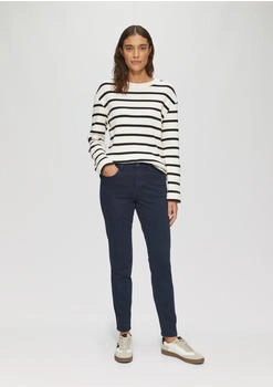 s.Oliver Gewaschene Hose im Slim Fit aus Baumwollsatin blau 2161597.5959.