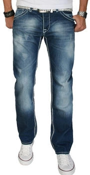 Alessandro Salvarini Jeans blau weiß AS-007
