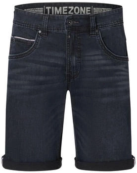 Timezone Denim Jeans-Shorts Aufdruck am Bund und Ziertasche