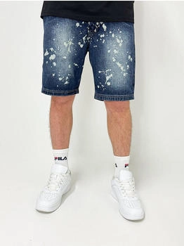 Dada Denim Shorts Splatter Print
