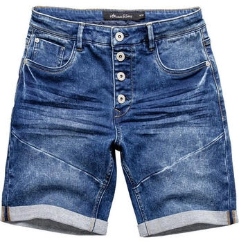 Amaci&Sons NILES Jeansshorts Dunkelblau