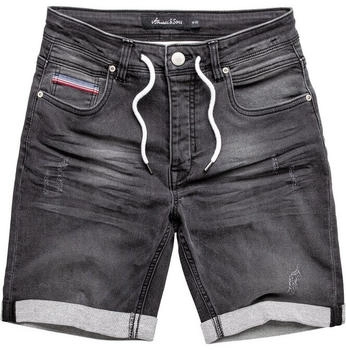 Amaci&Sons Jeansshorts MARKHAM regular fit schwarz