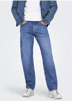 ONLY & SONS Regular-fit-Jeans "ONSEDGE STRAIGHT BROMO 0017 DOT DNM NOOS"