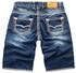 Rock Creek Jeansshorts RC-2077 blau dicke Naht