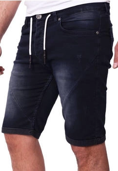 Reslad Jeansshorts dunkelblau schwarz Stretch Jeans-Hose