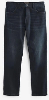 Next Fashion Straight-Jeans Stretch-Jeans Gürtel blau schwarz