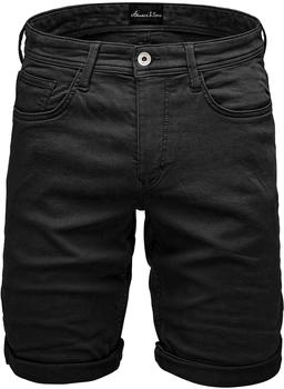 Amaci&Sons Jeansshorts CHEVIOT schwarz