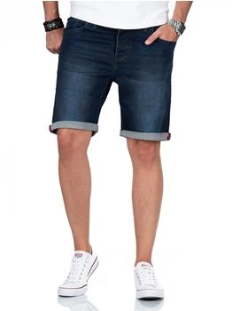 Alessandro Salvarini shorts knopfverschluss dunkelblau