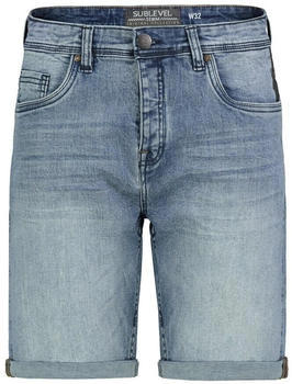 Sublevel Bermuda Denim Shorts Used Look (H85073BE6236) blau