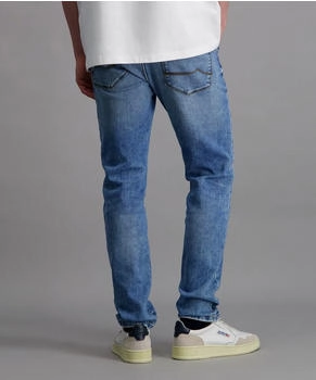 Pioneer Authentic Jeans Eric Chino Hose Five-Pocket Style Used Look ocean blue used buffies