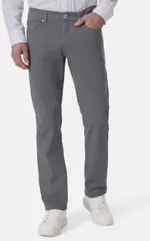 Stooker Frisco Print 5-Pocket Jeans Straight Fit Twill/Coloured Clean Wash dunkelgrau/grey structure aop