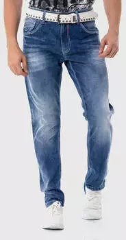 Cipo & Baxx Slim-Fit Jeans Heavy washed blau