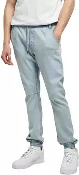 Urban Classics Knitted Denim Jogpants Tapered Fit (TB1794) hellblau/light washed