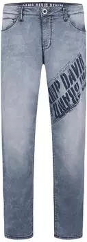 Camp David Comfort-fit Jeans aus Sweatmaterial blau