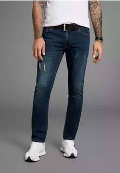 Bruno Banani Grady Slim-fit Jeans schmale Beinweite, niedrige Leibhöhe darkblued/dunkelblau