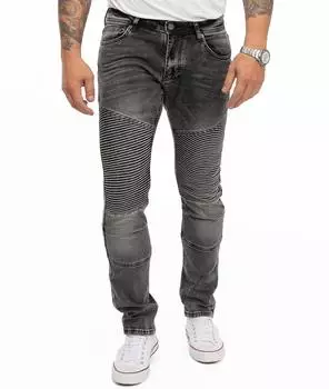 Rock Creek RC-2186 Slim Fit Stretch Jeans Stonewashed (RC-2186) grau