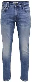 Only & Sons Loom Slim Jax MBD 9137 DCC DNM Jeans Slimfit (22029137) blue denim/washed