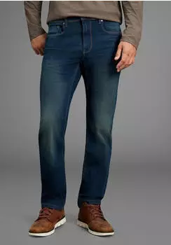 Arizona Jeans Straight-Jeans gerades Bein mit Eingrifftaschen dark blue used