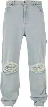 Karl Kani KK Retro Baggy Workwear Knee Cut Denim bleached blau