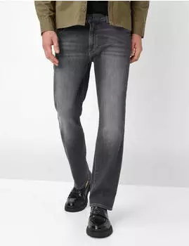 BRAX Herren Five-Pocket-Hose Style CLINT BLACK STEEL USED denim grau Gr. / (076752_7960120_05)