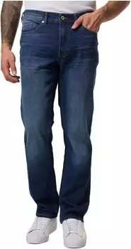 JP 1880 Flexnamic Chinohose mit elastischem Bund Straight Fit blue denim