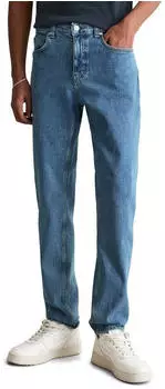 Marc O'Polo Tapered-fit-Jeans aus Bio-Baumwoll-Mix (40849761) medium blau