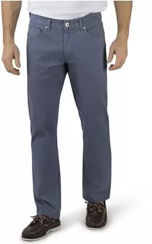 Stooker Frisco Print 5-Pocket-Jeans Straight Fit Twill/Coloured Clean Wash blue structure aop