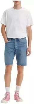Levi's 501 Original Fit Shorts (36512-0235) med indigo - worn in