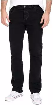 Rock Creek Regular Fit Jeans RC-2443 Straight Leg schwarz