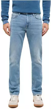 MUSTANG Vegas Slim Jeans mit Used-Waschung hellblau