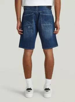 G-Star Dakota Denim Shorts Raw Edge (D24411-E352-H950) worn in blue galena
