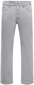 Only & Sons ONSEDGE Performance Straight-Jeans (22036190) hellgrau