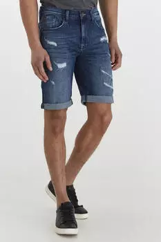 Blend BHDeniz Denim Shorts Regular Fit Destroyed (42322640) denim darkblue
