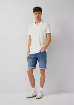 s.Oliver CASBY Jeans Shorts Relaxed Fit Mid Rise blau