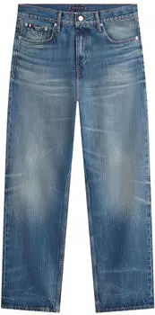 Tommy Hilfiger Relaxed Straight River Heavy Washed Jeans (MW0MW42330) ken blue